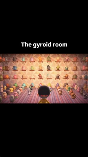 This Animal Crossing Life on Instagram: "The gyroid room. Put together, the gyroids make their own music. Sadly I can't fit all 189 gyroids into a room because of the 150 item limit #animalcrossingnewhorizons #acnh #gyroid #achievementunlocked #animalcrossingreels"