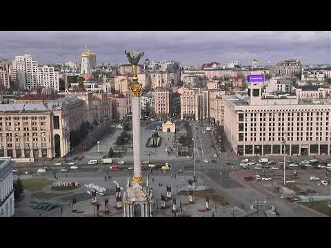 LIVE: View of Maidan square in Kyiv, Ukraine