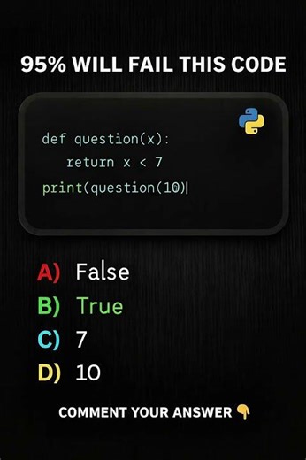 Python Questions #python #coding #usa #coding #quiz #reels