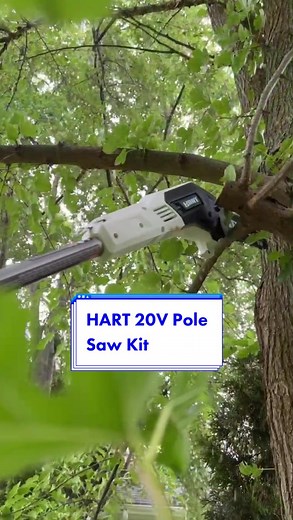 HART's 20V Pole Saw is perfect for pruning those hard to reach branches! Available at @Walmart and the link in our bio! #DoItWithHART