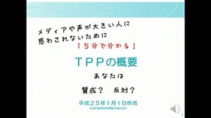 ＴＰＰの概要を解説してみた！