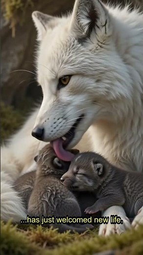 Arctic Fox Cubs + Hidden Snow Den | Arctic Fox Family Chronicles • Wild Frost Wonders #shorts