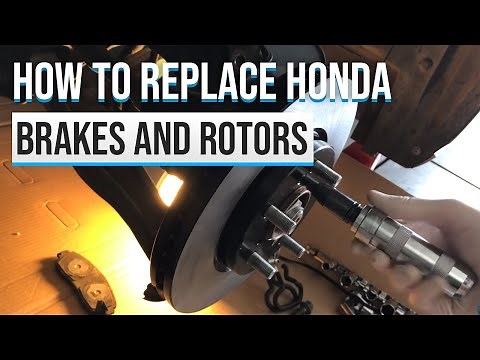 2007 HONDA ODYSSEY BRAKES AND ROTORS - HOW TO REPLACE ODYSSEY FRONT BRAKE ROTORS