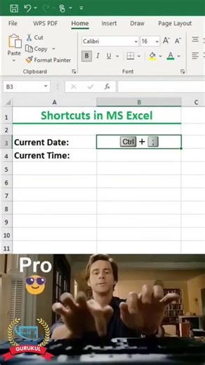 Current Date & Current Time ksise Insert Kre ।।🔥Ms Excel To shortcut key use 2025 #ytshorts #excel