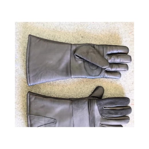 Leather Long Cuff Gauntlet Gloves – Medieval Renaissance Cosplay, LARP, Costume & Riding Gloves
