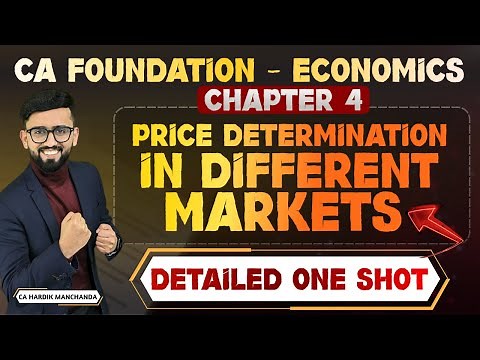 Chapter 4 - Business Economics - Detailed ONE SHOT | CA Foundation Economics | CA Hardik Manchanda |