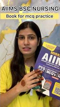 AIIMS BSC NURSING ENTRANCE EXAM 2026 || MCQ PRACTICE BOOK #aiimsdelhi #aiimsentranceexam