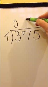 A6 Short division - showing your remainder as a fraction.