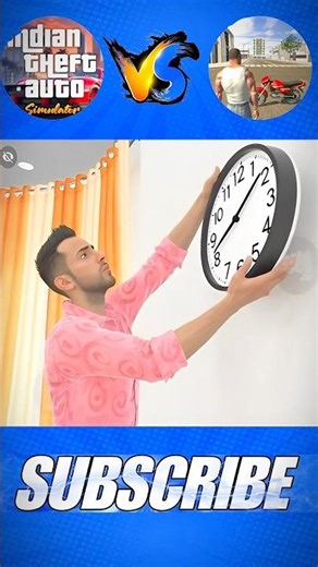 Hang the clock ⏰ On the wall CHALLENGE IN ITA VS IBD3D 🔥||#shorts #gaming #gta