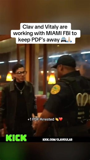 Clav and Vitaly are working with MIAMI FBI to keep PDF’s away 🚔🙏🏼 #clavicular #vitaly