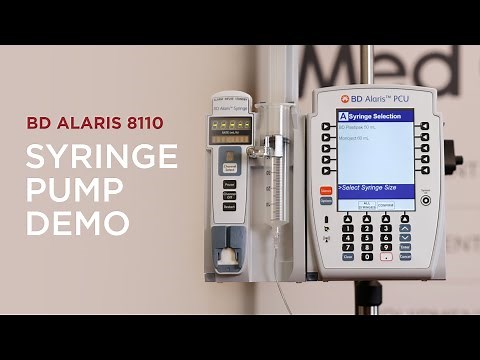 BD Alaris 8110 Syringe Pump Module Basic Demo