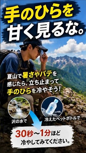 [Hiking] A New Standard for Heatstroke Prevention! How to Efficiently Lower Your Core Body Temper...