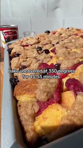 Hosting brunch? Make Overnight French Toast Casserole with Carnation Evaporated Milk