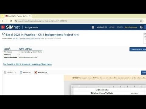 Excel 2021 In Practice - Ch 4 Independent PROJECT 4-4 | Excel 2024 Chapter 4 | Mac part 1 Week 3