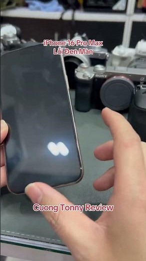 iPhone 16 Pro Max Black Screen Error #cuongtonny #iphone16promax