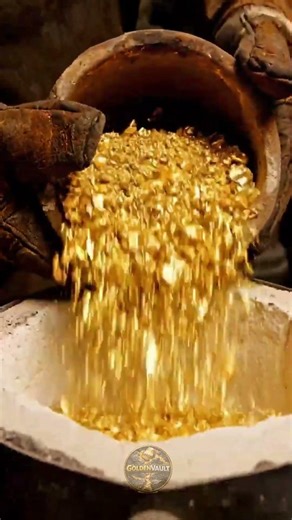 You Won’t Believe What’s Inside This Rock! Gold Discovery 😱 #satisfying