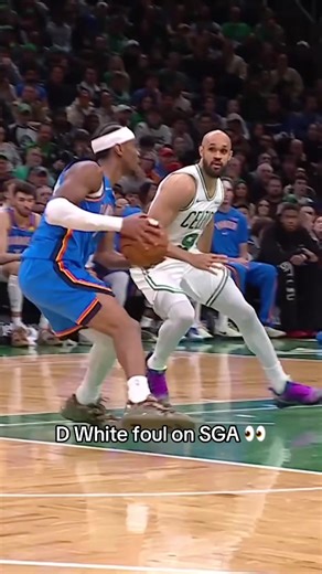 Foul or clean? 👀🍿 #nba #basketball #sga #bostonceltics #boston