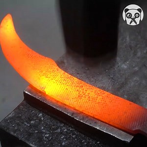9.5K views · 77 reactions | Turning a file into Persian knife with dragon skin Thanks for watching! Please be aware that this video is for entertainment purposes only and techniques shown should not be attempted at home! | Crafty School | Facebook
