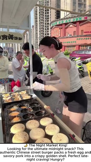 The Night Market King! 🌙🍔 China's Ultimate Midnight Street Burger