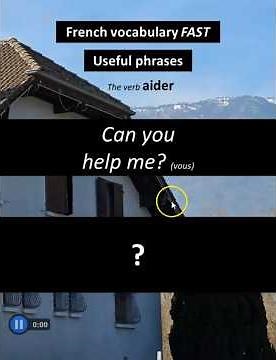 Can you help me? / (vous) #french #frenchforbeginners #frenchvocabulary #frenchpronunciation