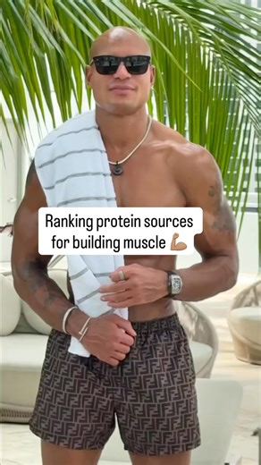 Ranking protein sources for muscle gain 💪🏽 If you want a custom workout and diet plan for free, comment “PLAN” | Brandon Carter