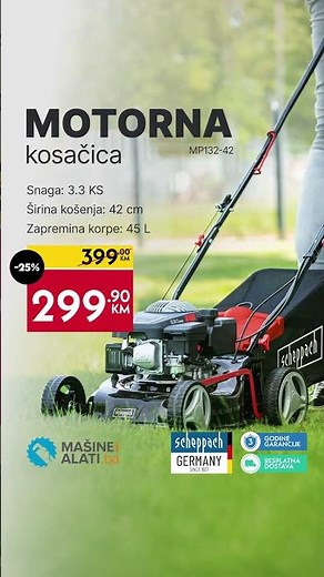 Scheppach motorna kosačica MP132-42