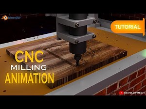 CNC Milling Animation Process | Blender 3D Animation | DEVELOPMECH