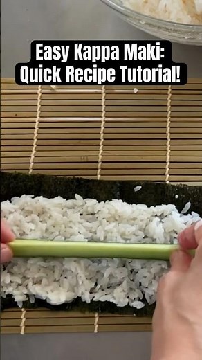 Easy Kappa Maki Recipe: Quick Tutorial! | Japanese Cucumber Sushi Roll