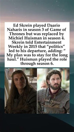 Michiel Huisman Replaced Ed Skrein as Daario Naharis on Game of Thrones #EdSkrein #MichielHuisman
