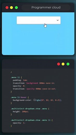 Multi Select Drop Down Menu With HTML CSS & JS 🔥🔥🔥 #shorts