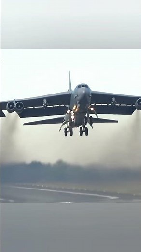 “B-52 Stratofortress Powerful Takeoff | Ultimate Airpower in Action ✈️🔥”