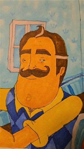 HELLO NEIGHBOR!!! #helloneighbor #tinybuildgames #viral #dagames #art #videogames #drawing #memes