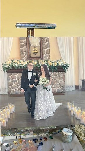 Live wedding painter Inn at Leola Village Pennsylvania