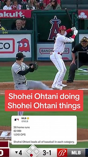 Shohei Ohtani doing Shohei Ohtani things. 🎥: @MLB