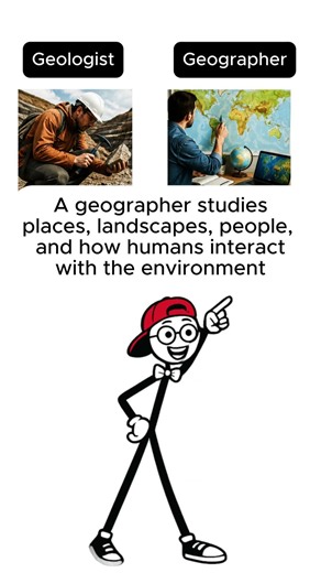 Geologist 🪨 vs Geographer 🌍 | What's the Difference? #shorts