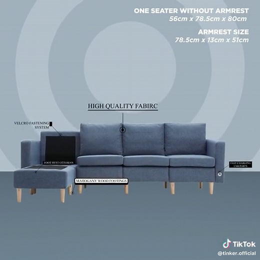 TINKER: The Versatile Modular Sofa-in-a-box