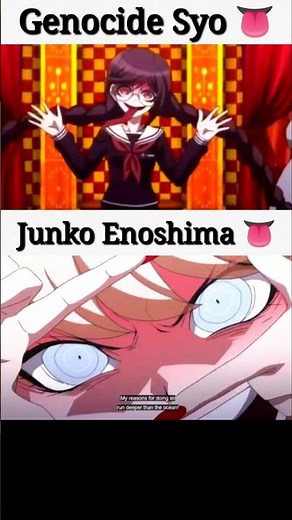 Genocide Syo 👅 vs Junko Enoshima 👅 #danganronpa #junkoenoshima #genocidesyo #viral