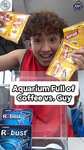 Aquarium Full of Coffee vs. Guy!💀 #viral #RobustExtreme #robustchallenge2024 | Young Kiddo