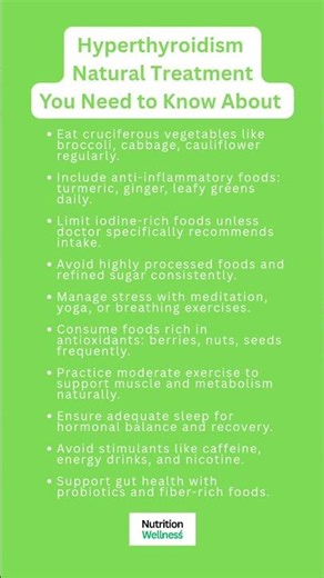 10 Ways to Treat Hyperthyroidism Naturally