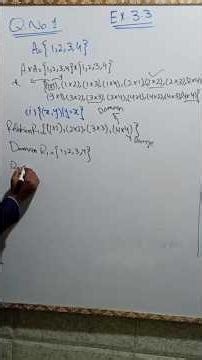 Class 9 Math |Chapter 3 Set and Function |Exercise 3.3 Q.1 part 1 |Easy Solution #9thmath #shortmath