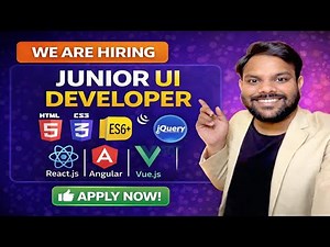 Junior UI Developer Hiring | HTML CSS JavaScript jQuery | Frontend Jobs