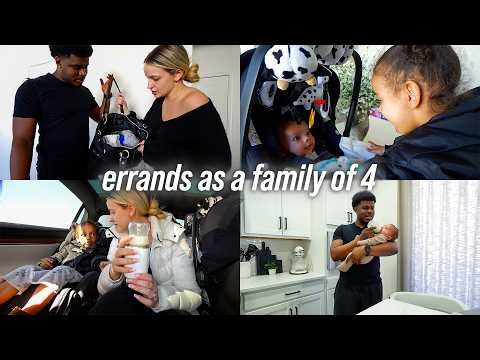 running errands as a family of 4 | here's what happened