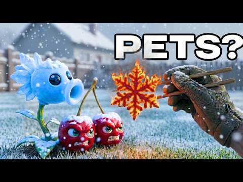 I Got Pet Snow Pea and Cherry Bomb