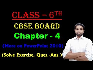 More on powerpoint 2010 class 6 question answer |Computer class 6 chapter 4 solve question-answer