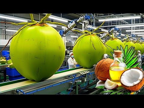 😱 Coconut Oil Factory Full Process | Machine Made Coconut Oil Bottle Production #machine #factory