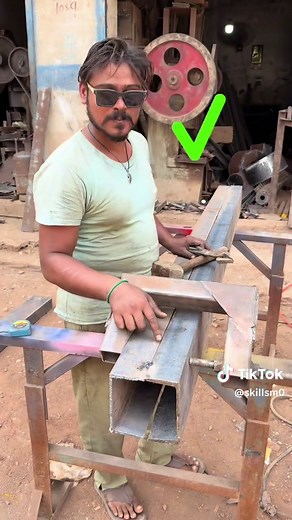 Perfect Iron Channel Joint Assembly Welding Skills