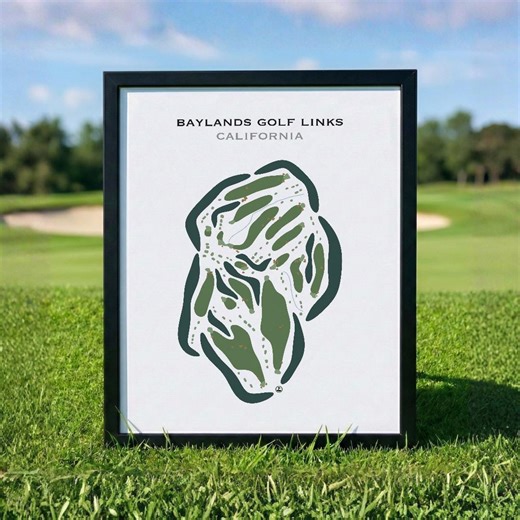 Baylands Golf Links, California | Golf Course Map, Golf Map, Golfer Gift for Him, Scorecard Layout, Golfer Boyfriend Gift, Art Print Decor - Etsy