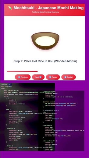 MochiCraft: Coding the Art of Japanese Rice Cakes