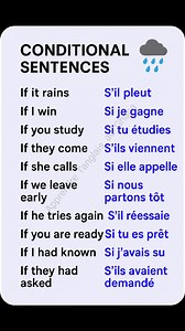 36K views · 524 reactions | Les phrases conditionnelles / Conditional Sentences #frenchlanguage #vocabulary #English | Apprendre l'anglais au Ghana | Facebook