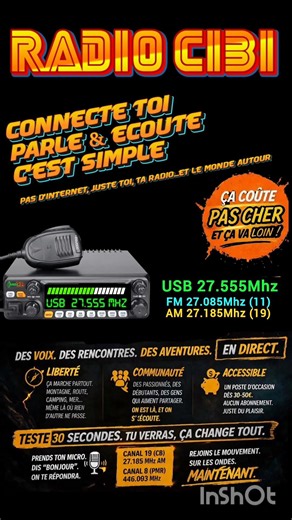 Radio CiBi is back with a strong return of former CB radio users and beginners, free in France.